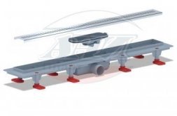 Трап пластиковый линейный сухой Риф 650х62, выпуск 40 мм TLQ1265G