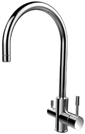 Смеситель для кухни из нержавеющей стали с каналом для фильтрованной воды IDDIS Kitchen F Kitchen KF10STJi