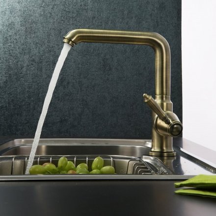 Смеситель с высоким изливом IDDIS Loft, бронза, LOF1LMBi05