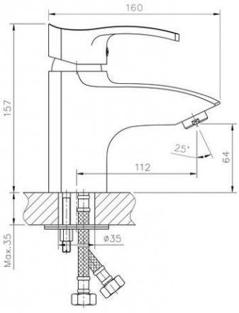Смеситель для раковины HB1070