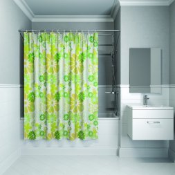 Штора для ванной комнаты, 180х180 см, полиэстер, P01P118i11, IDDIS